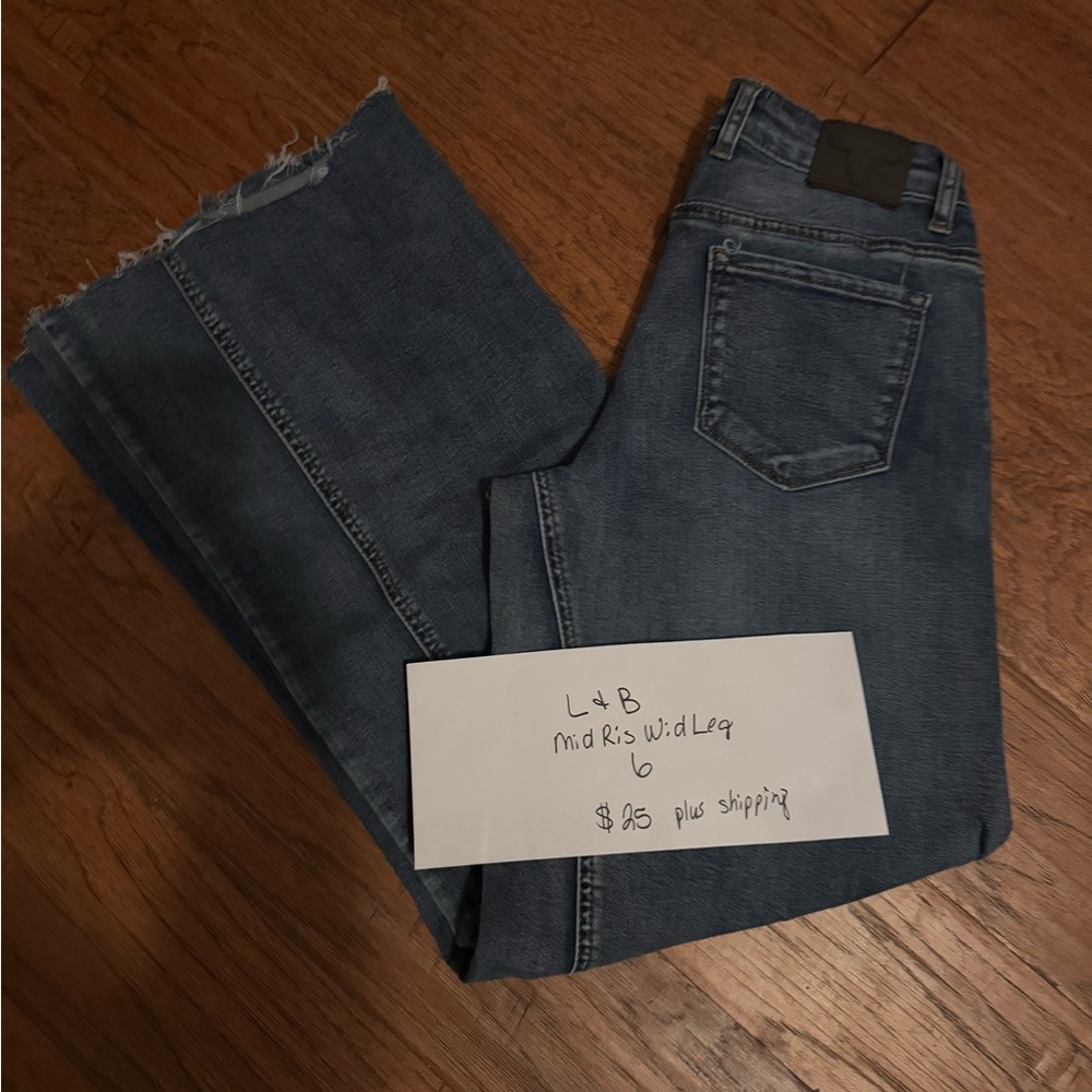 L&B Mid Rise Wide Leg Jeans